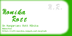 monika rott business card