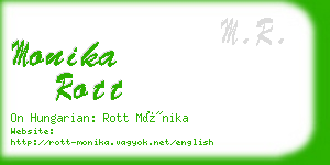 monika rott business card